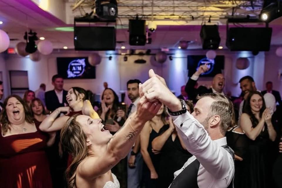 Couple at Palms Plaza Wedding