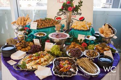 Wedding buffet area