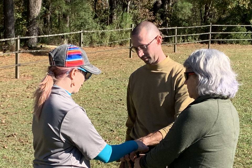 Handfasting practice