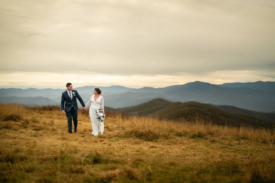Mountain wedding views