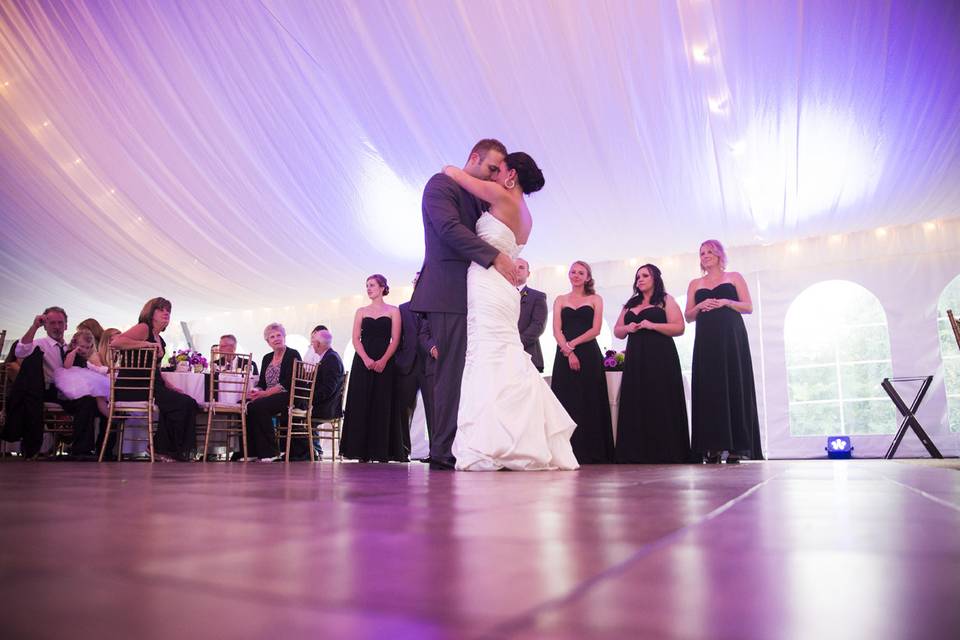 Couple dancing on the dance floor