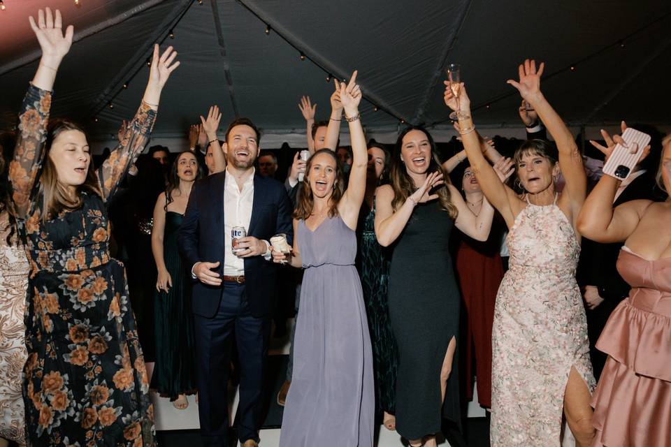 A full dance floor and nonstop
