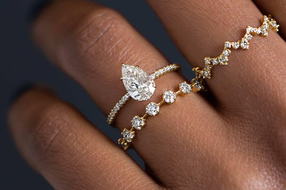 Pear Cut Engagement Rings – Melanie Casey