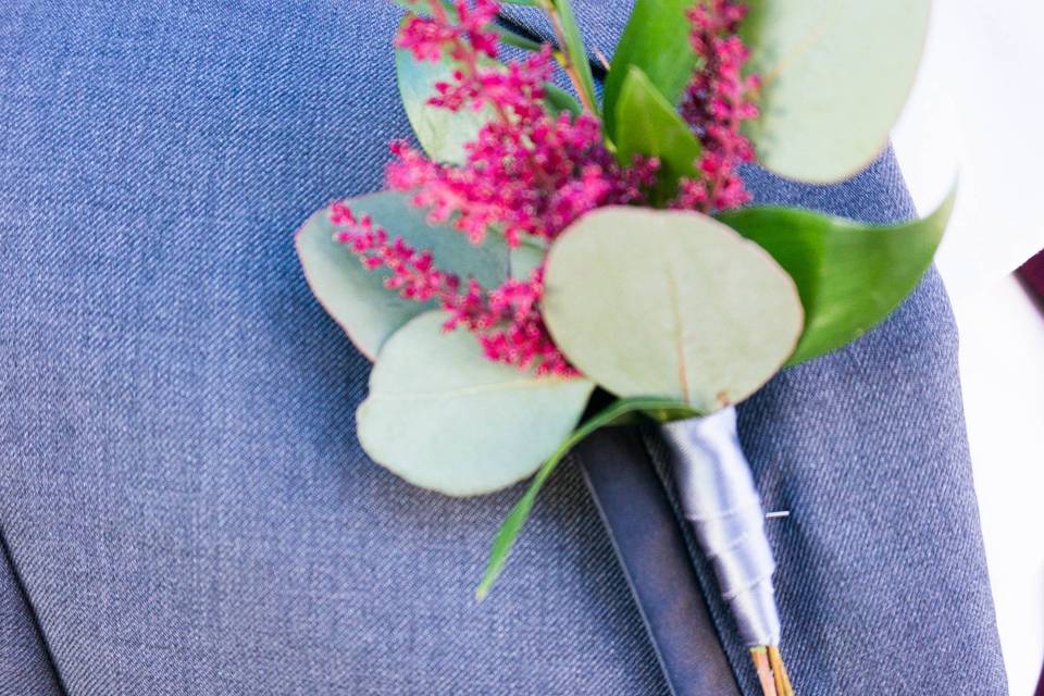 Thistle Boutonniere