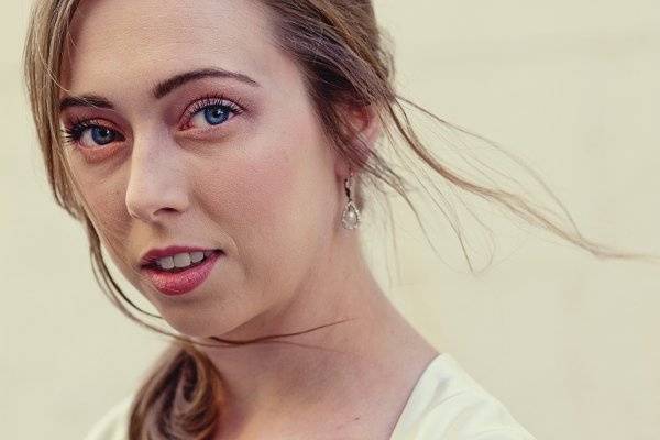 Elegant, vintage bridal portraiture. Photographed in KC, just outside of Boulevard Brewery.