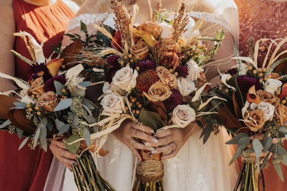 Rustic Fall Bouquets