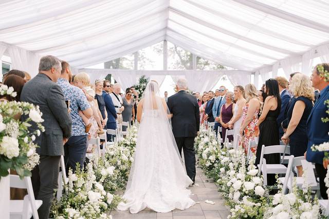 Cermony on Tented Patio