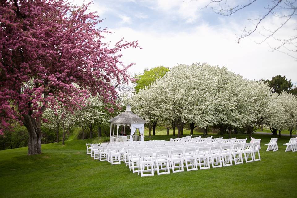 Wedding ceremony setup