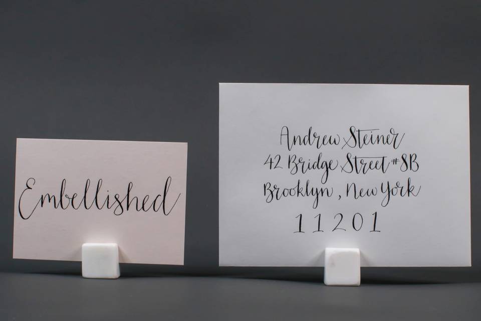 Embellished Calligraphy Style