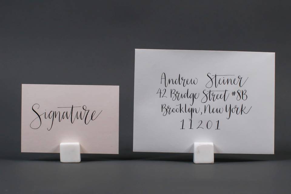 Signature Calligraphy Style