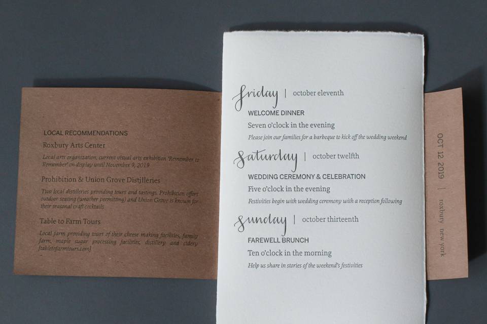 Custom Agenda