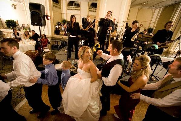 Bride and her ladies