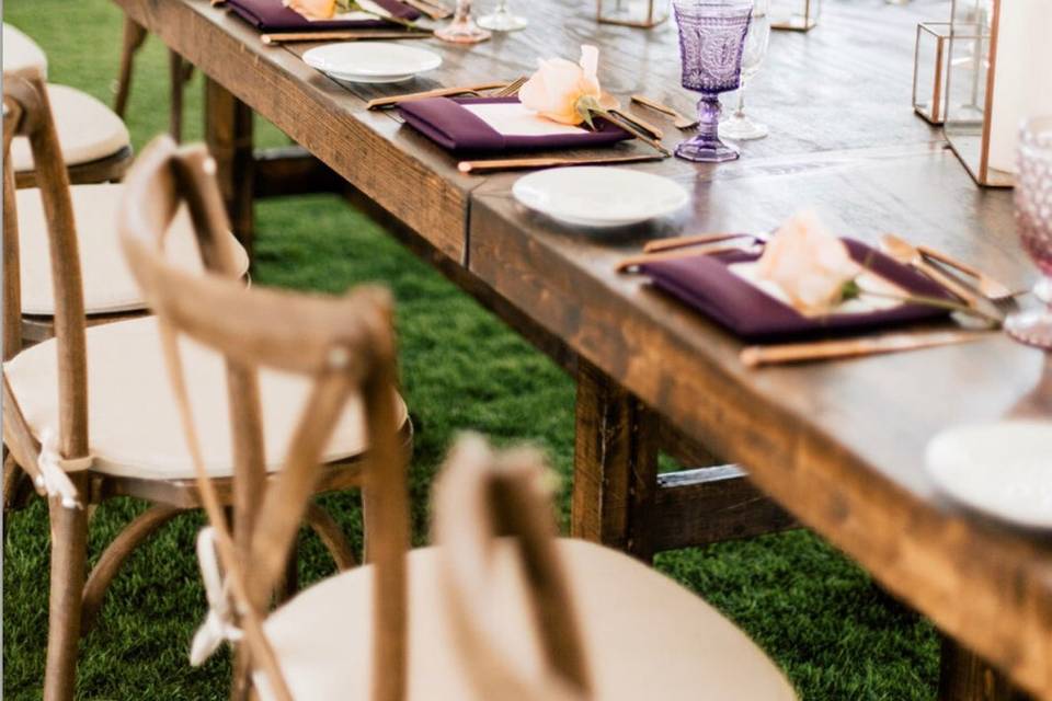 Crossback Chairs & Farm Tables