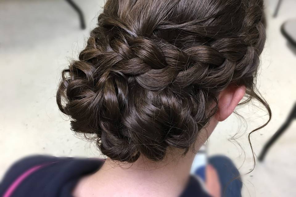 Braided updo