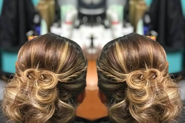 Bridal updo