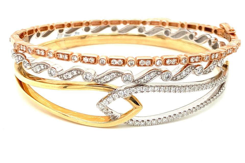 Diamond bangles