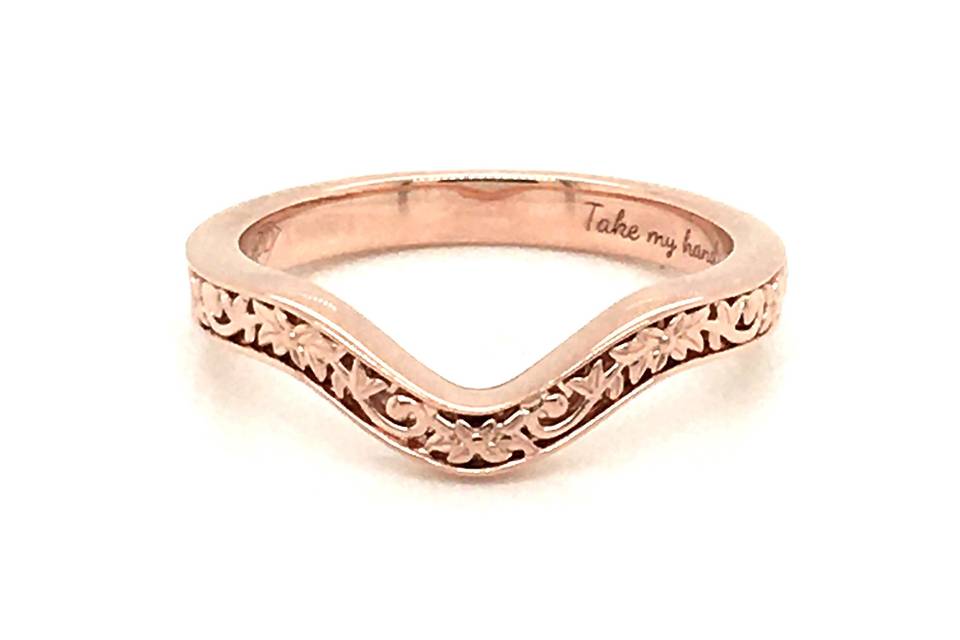 Custom Engraved Wedding Band