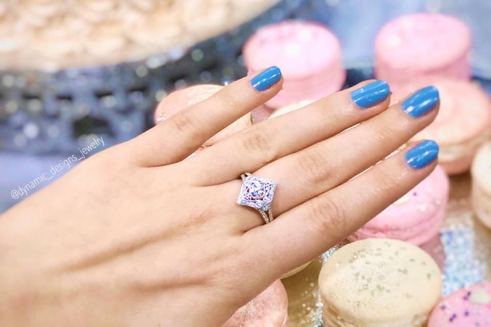 Vintage Inspired Diamond Ring