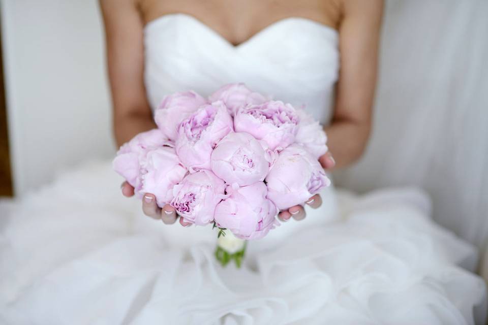 Pink bridal bouquet