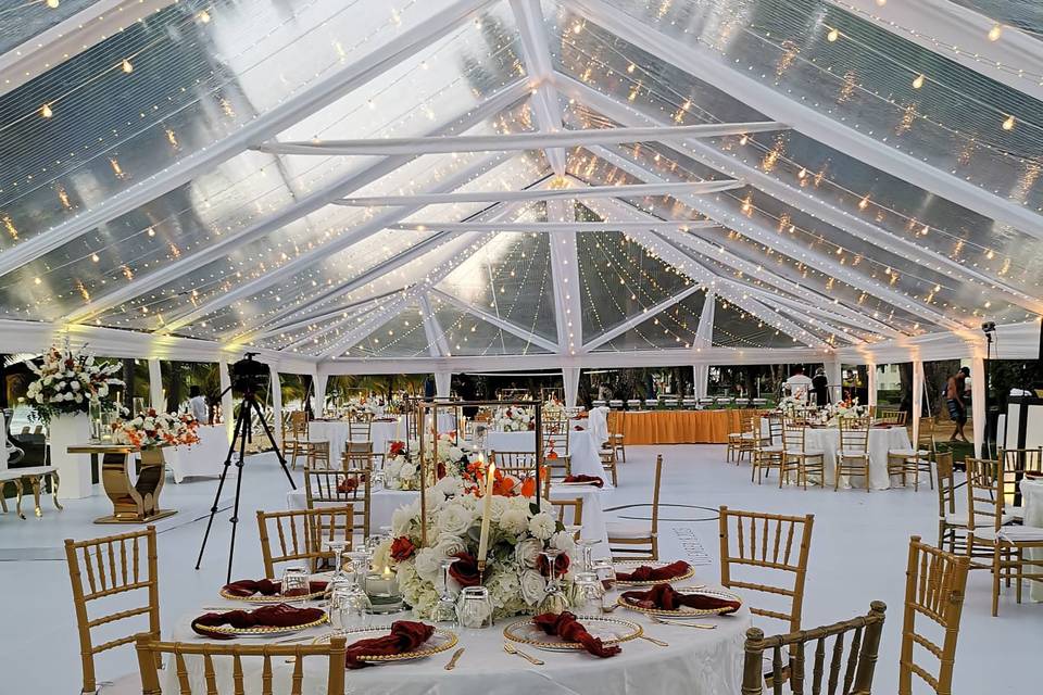 Clear Top Tent and Flooring