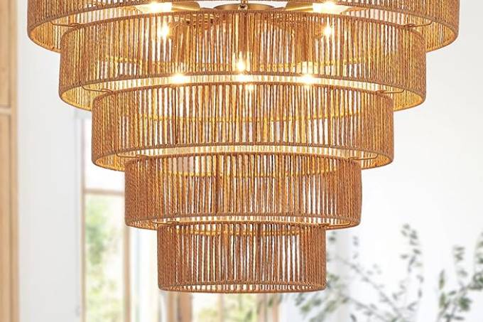 Rattan Chandelier