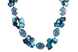 Abbee Necklace
Item #: 10232
Genuine Mother Of Pearls and London Blue Topaz. 20-22.5