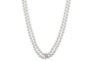 Alexia Necklace
Item #: 10238
Glass Pearls and Genuine Clear Crystals. 60
