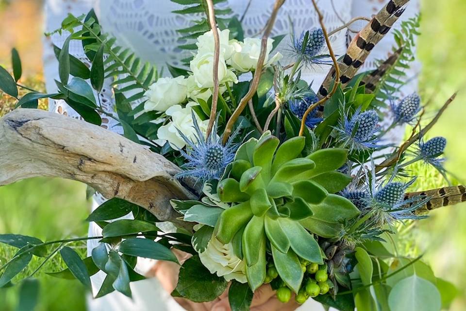 Bouquet with succulents