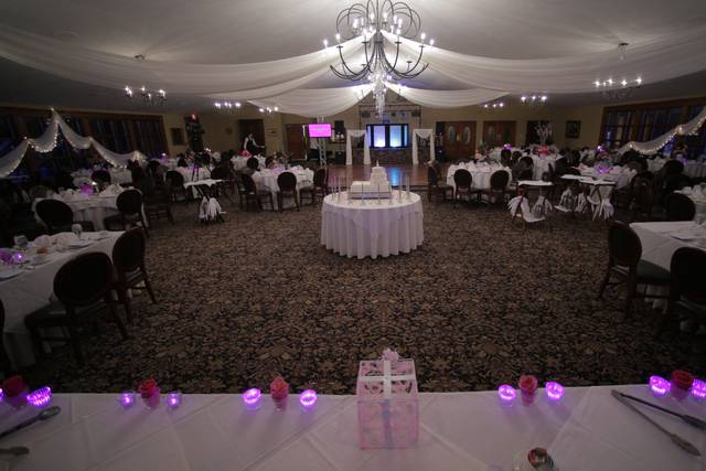 Wedding reception setup