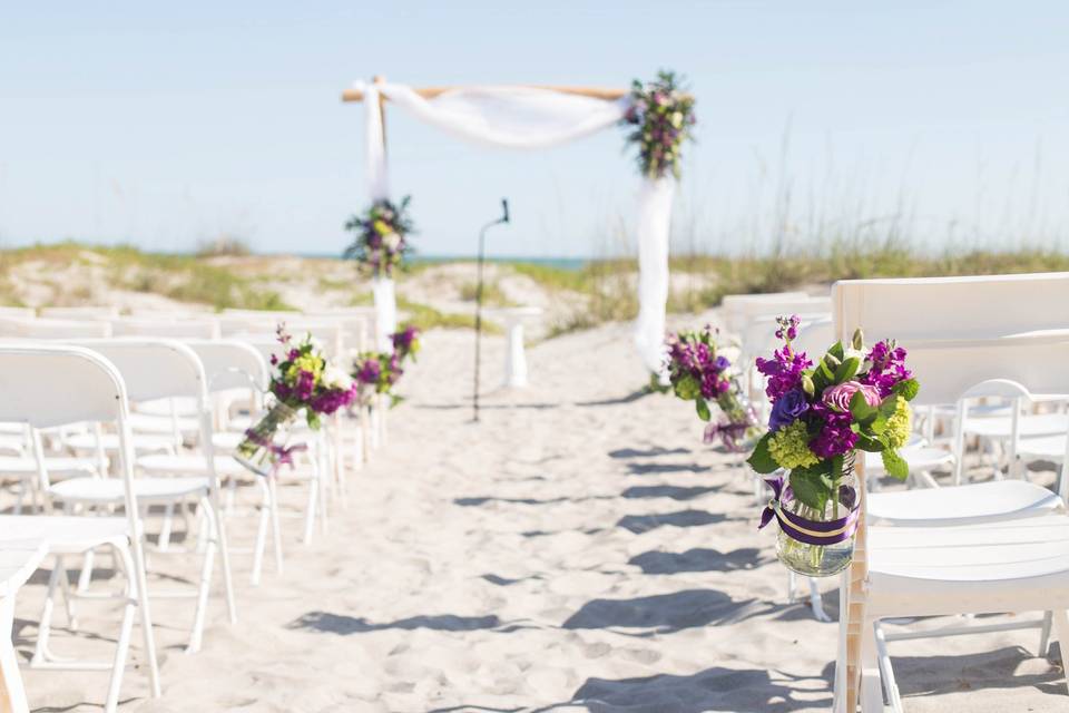 Ocean Landings Beach wedding