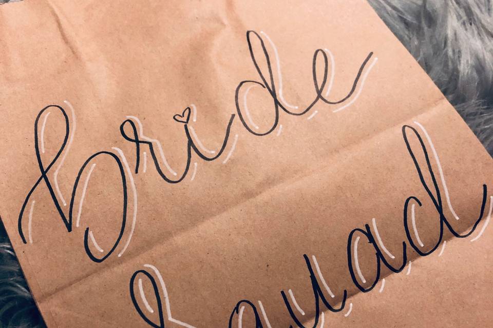 Bridal party bags
