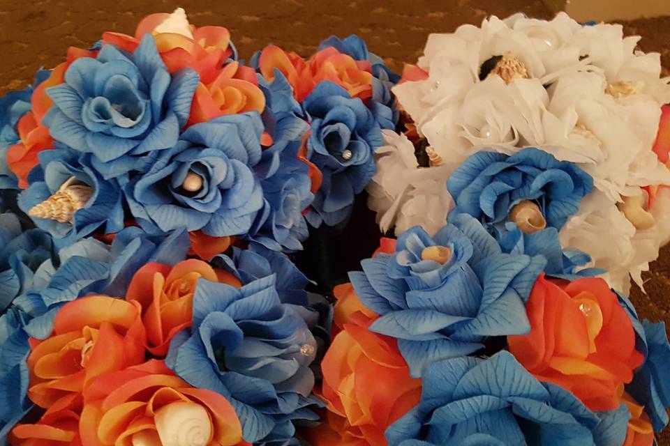 Beach-themed bouquets