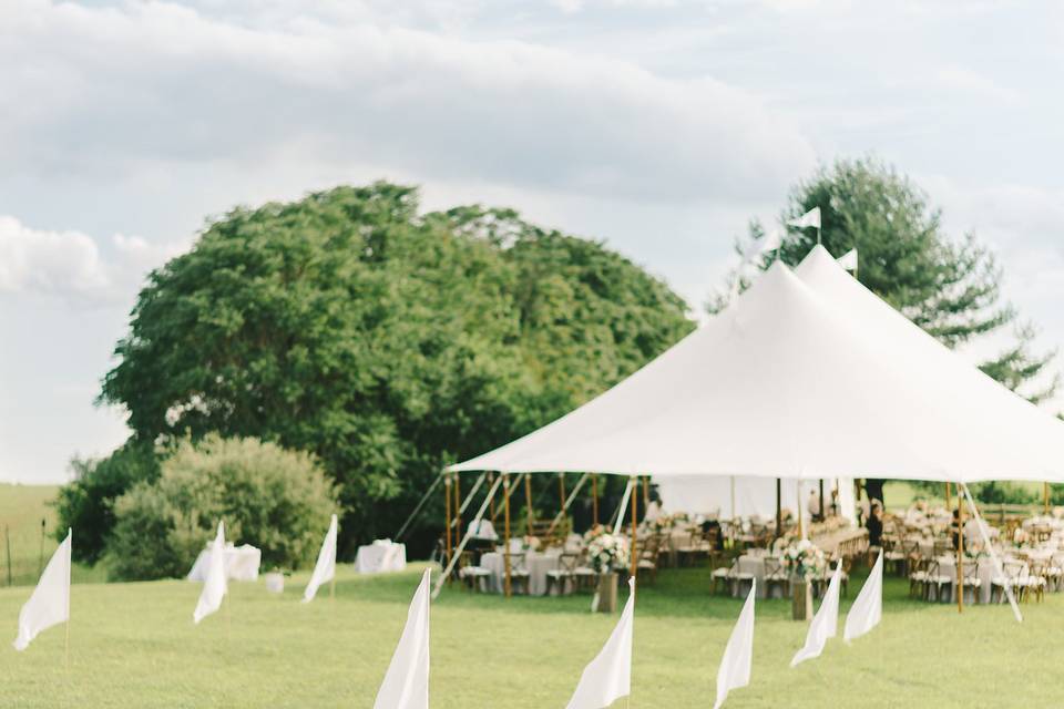 Path to the tent