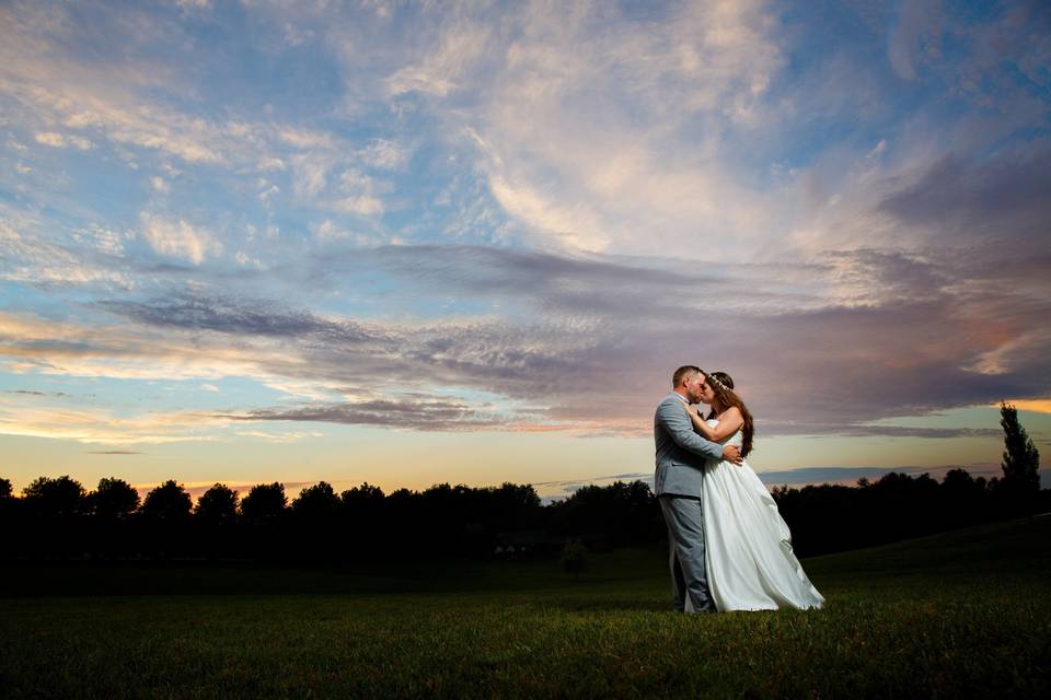 Sunset kiss