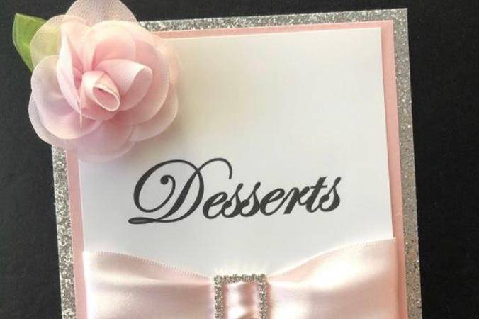 Desserts Table Sign