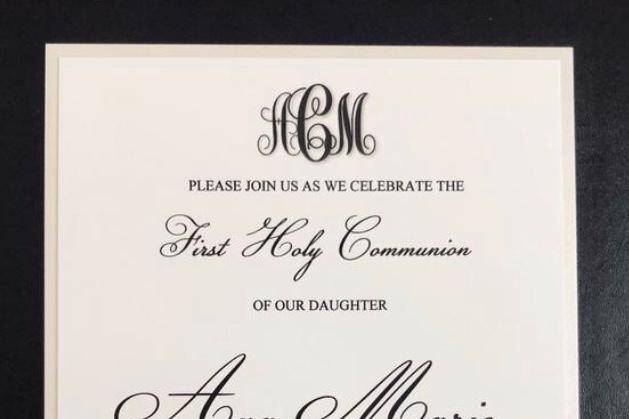 Simply First Communion Invite