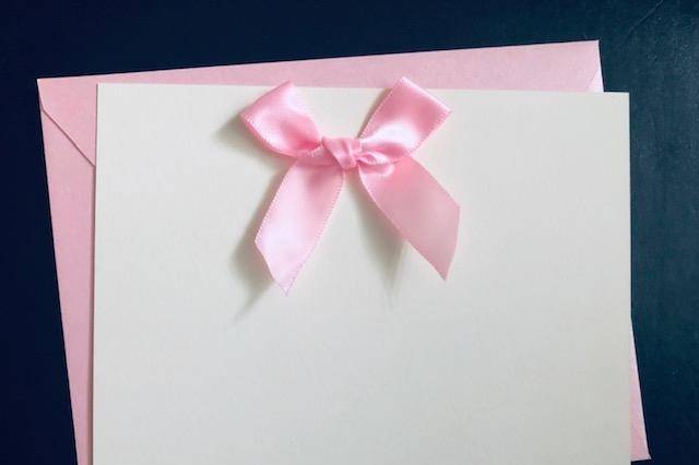 Pink Ribbon Notecard
