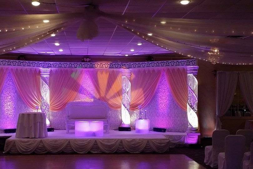 Reception area set-up