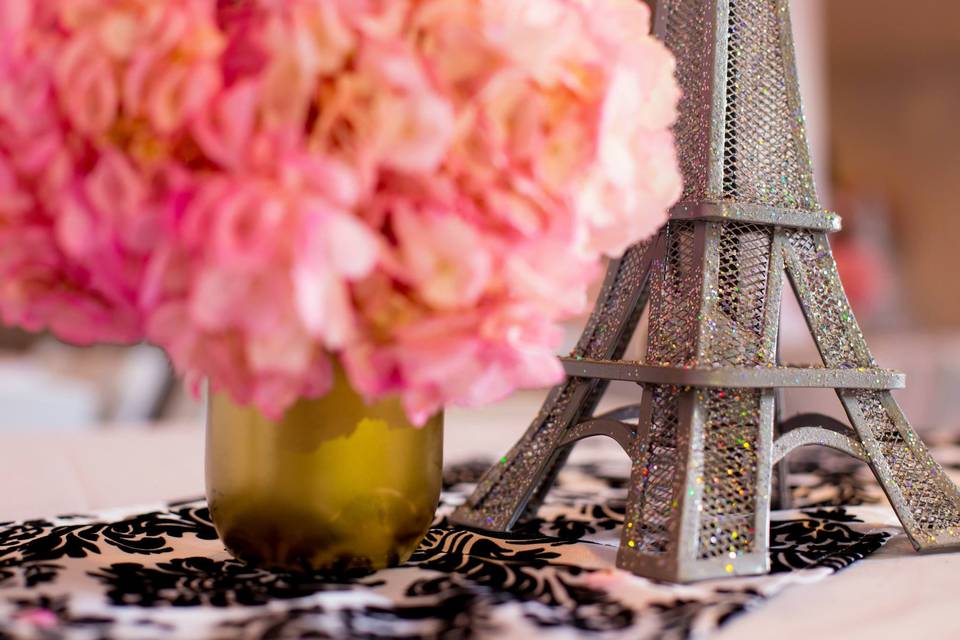 Parisian-themed bridal shower