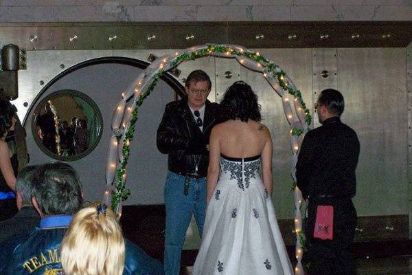 Rock and roll wedding.