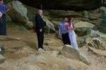 Wedding in a cave.