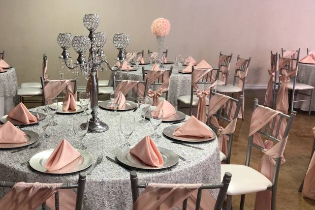 Blush and silver