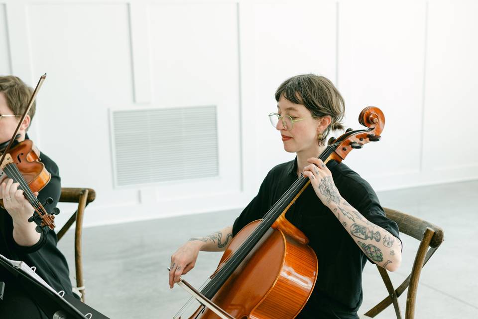 Hilary James, cellist