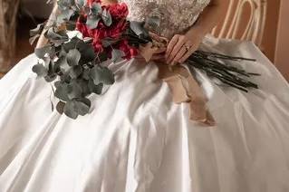 Bride and Bouquet