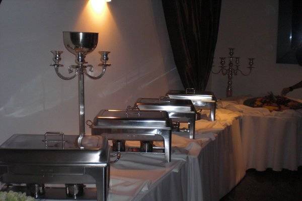 Wedding buffet area