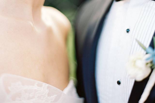 The bride and groom