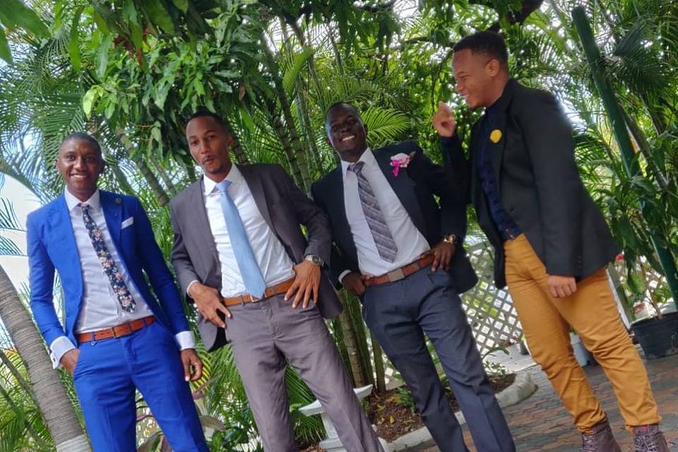 Fun time with the Groomsmen.