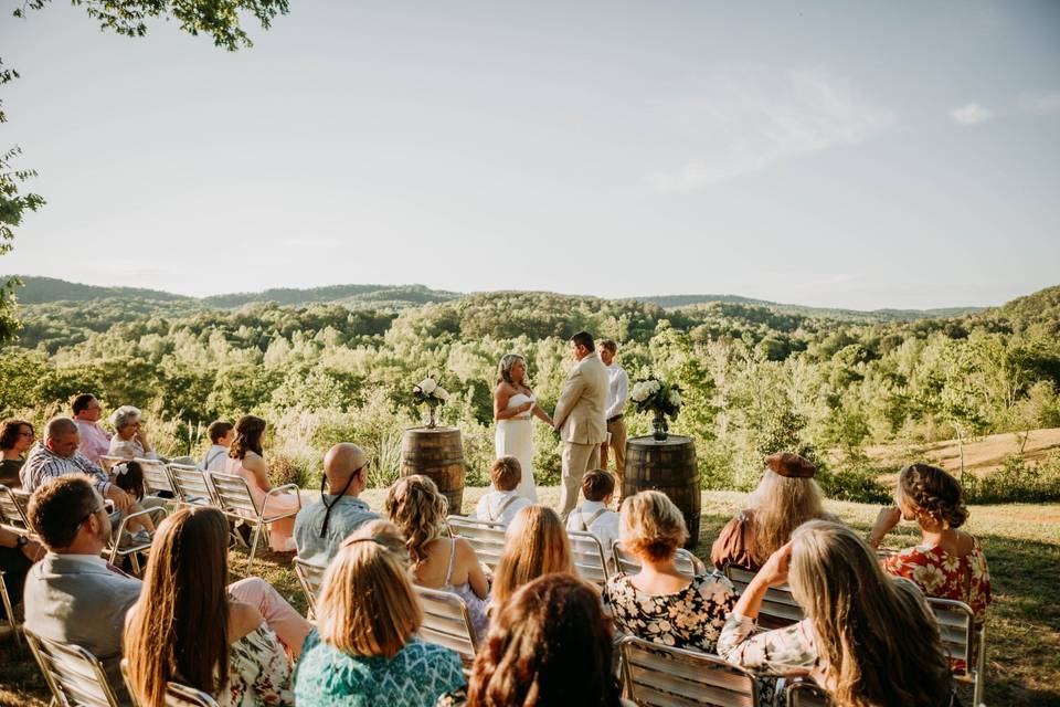 Ceremony site on the Knoll