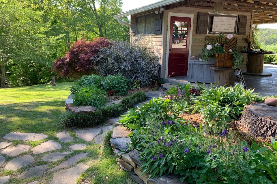 Lush garden backdrops