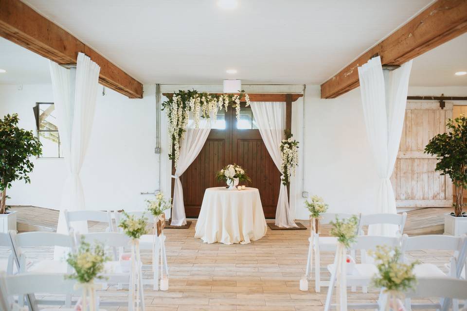 Indoor Micro Wedding Ceremony